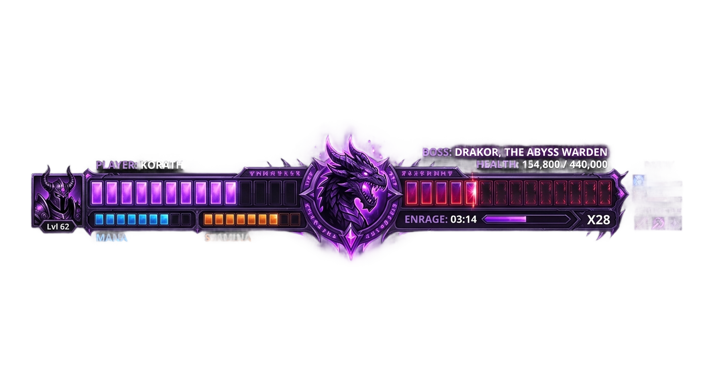 ender dragon health bar png PNG transparent background