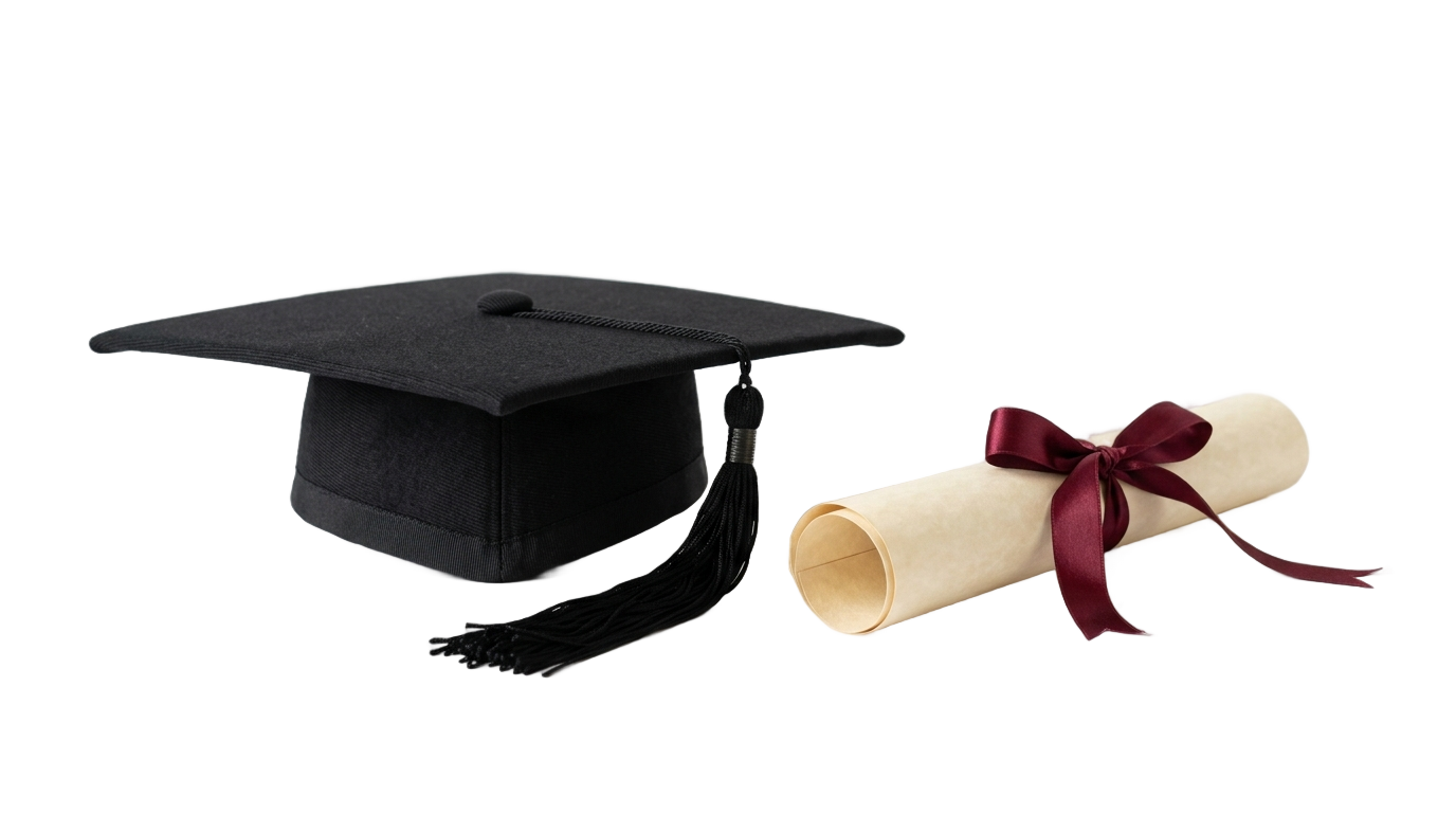 graduation hat and scroll png PNG transparent background