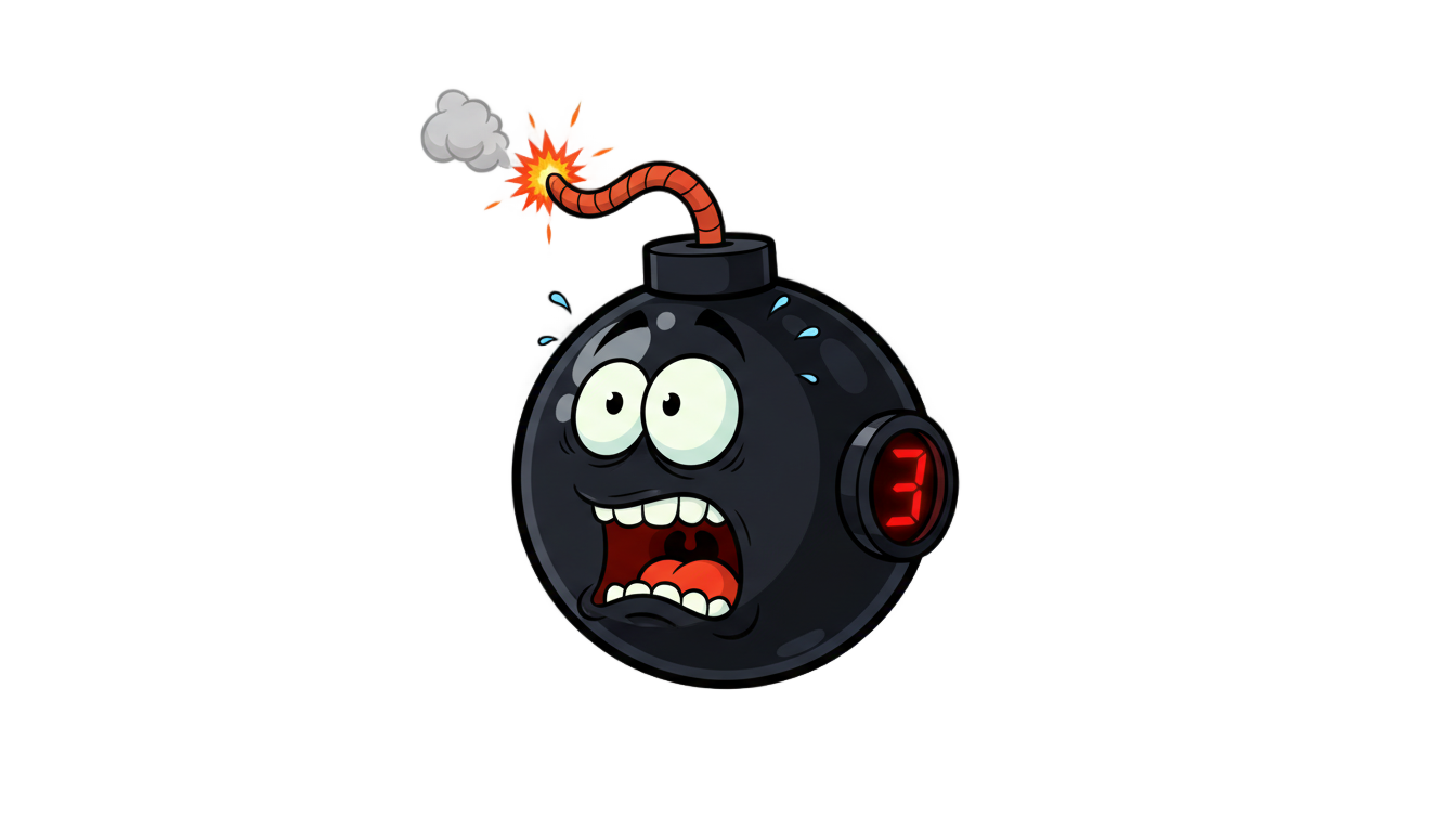 cartoon bomb png PNG transparent background