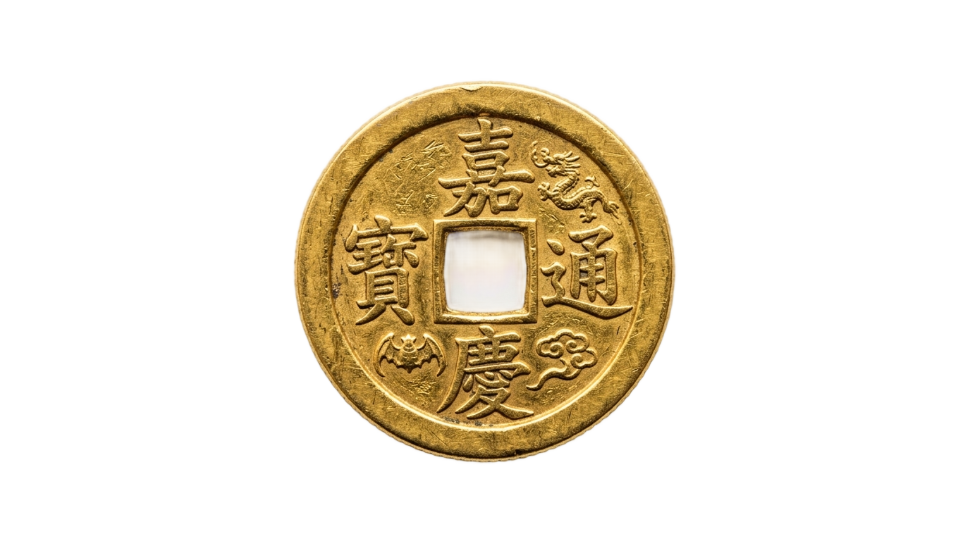 chinese gold coin png PNG transparent background
