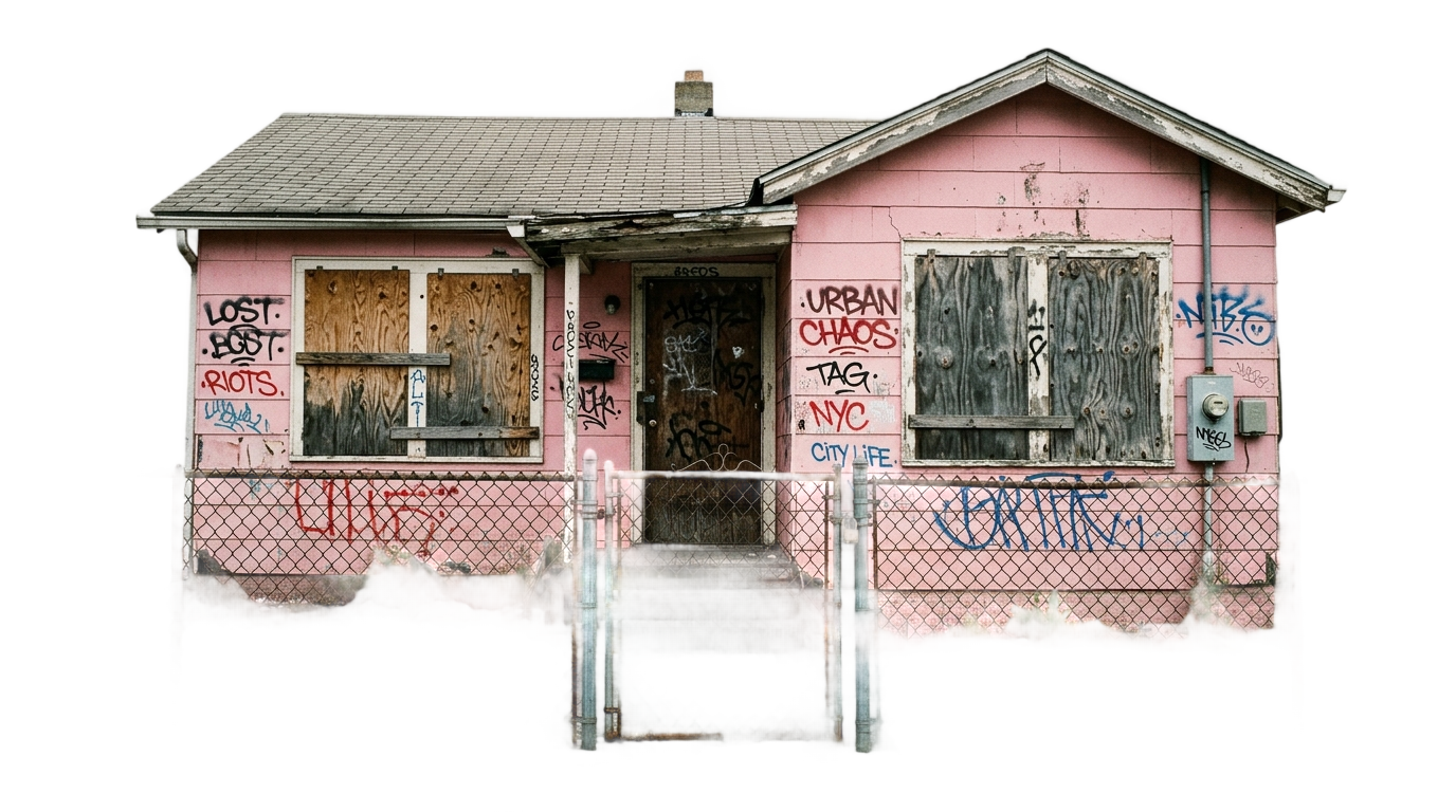 pink trap house png PNG transparent background