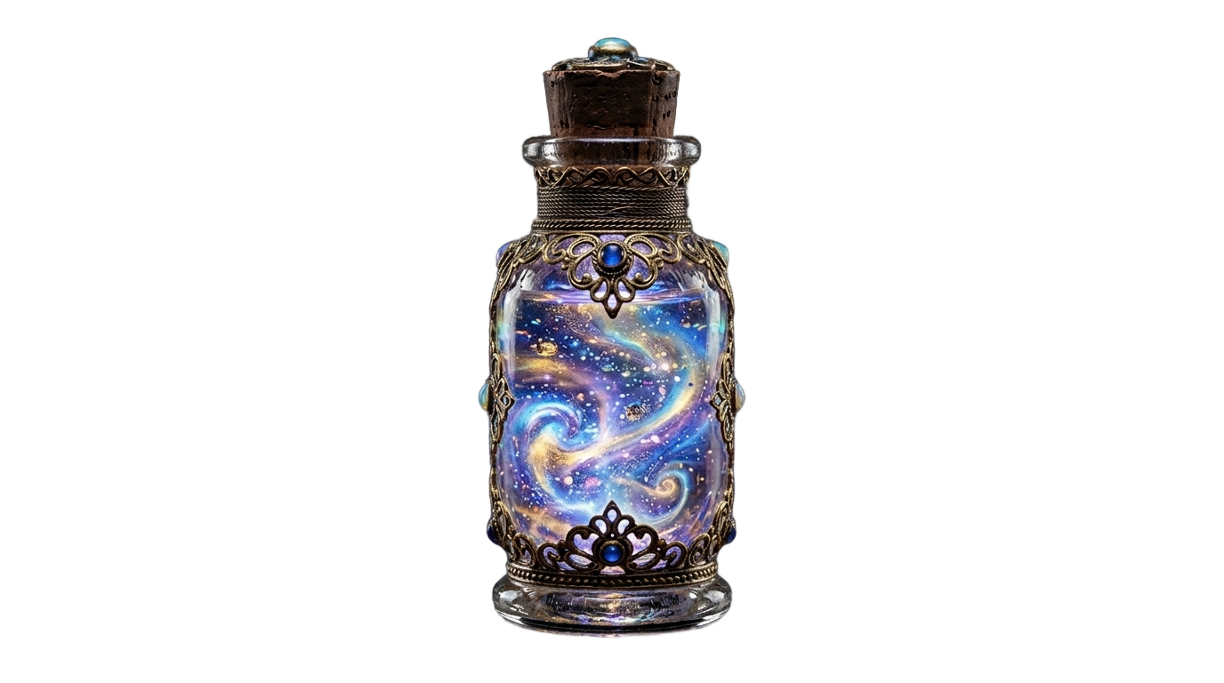 magic potion bottle png PNG transparent background