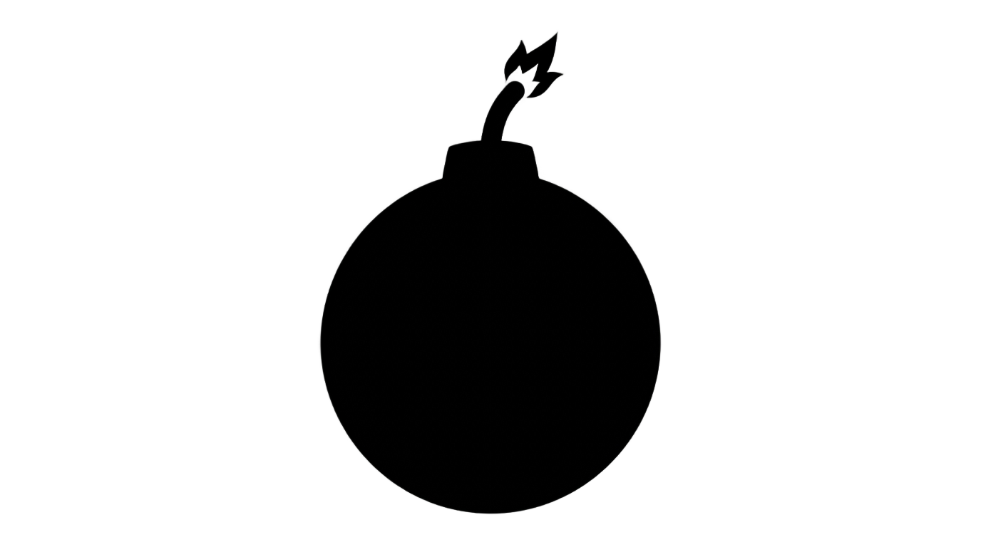 bomb silhouette png PNG transparent background