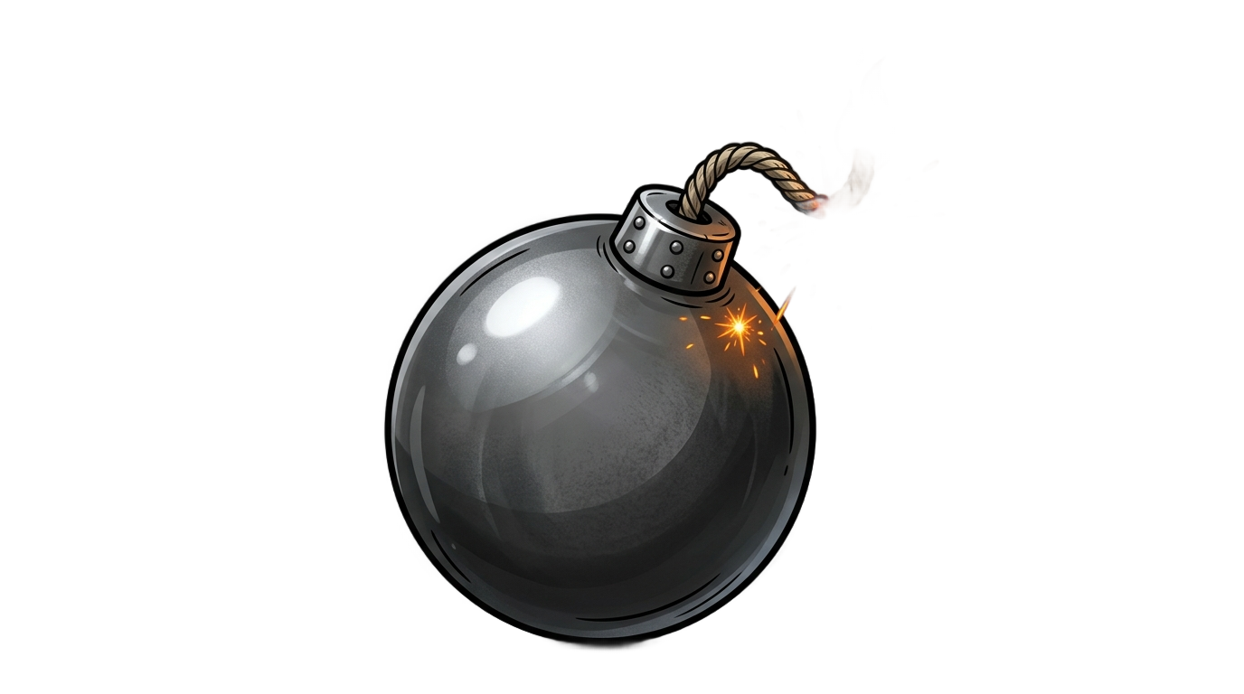 bomb illustration png PNG transparent background