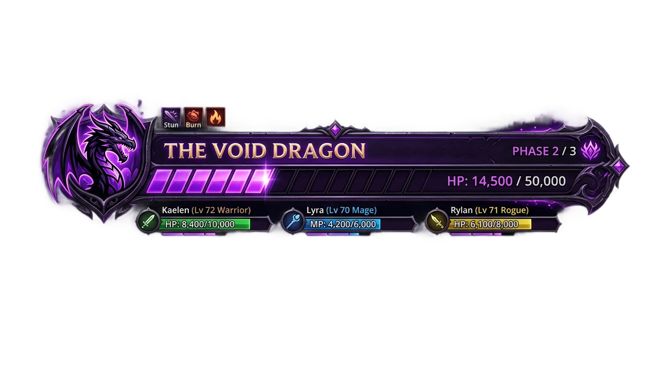 ender dragon health bar png PNG transparent background