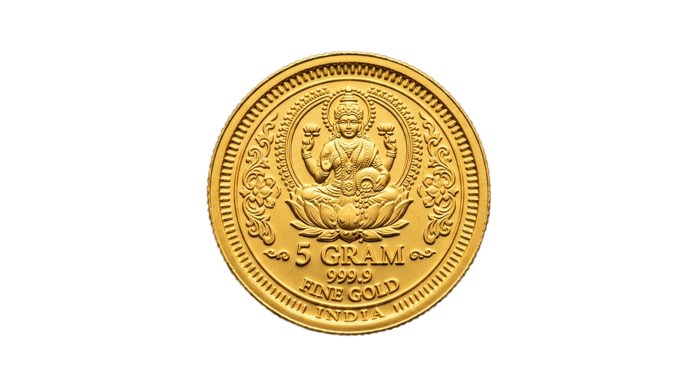 5gm gold coin png PNG transparent background