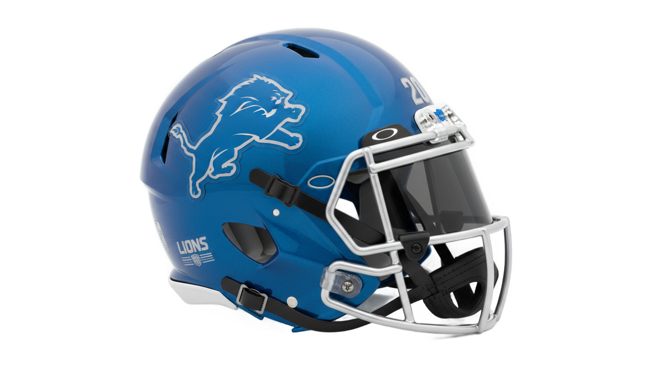 detroit lions helmet png PNG transparent background
