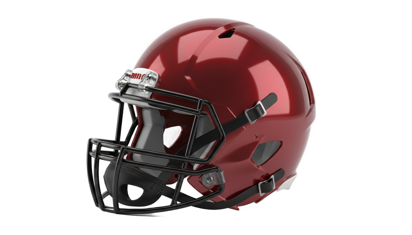 red football helmet png PNG transparent background