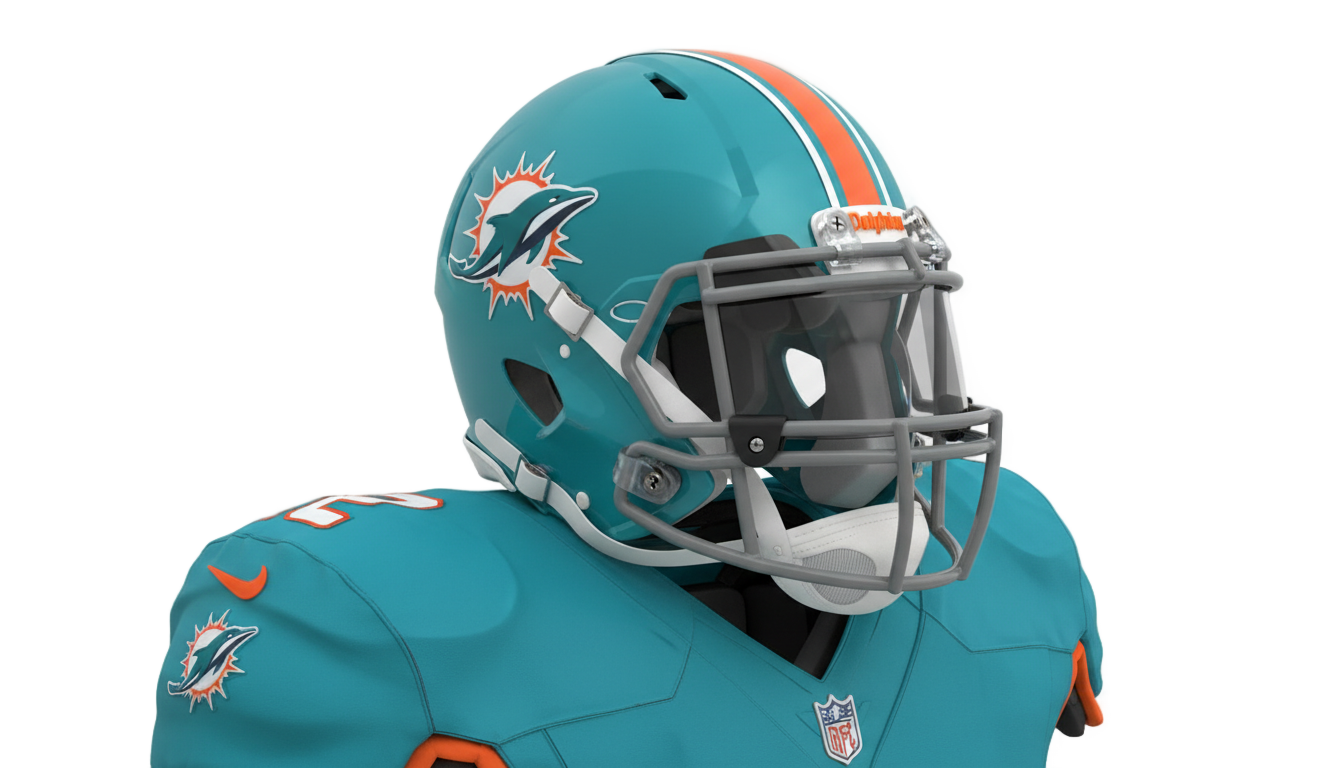 dolphins helmet png PNG transparent background