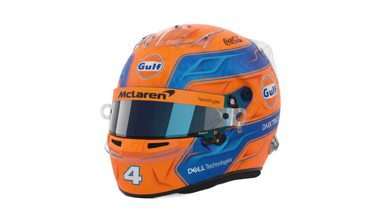 lando norris helmet png PNG transparent background