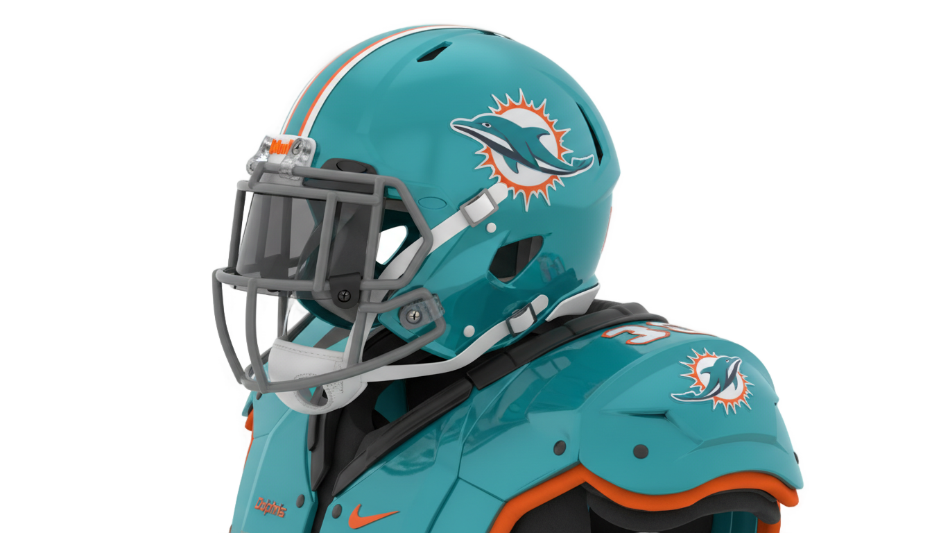dolphins helmet png PNG transparent background