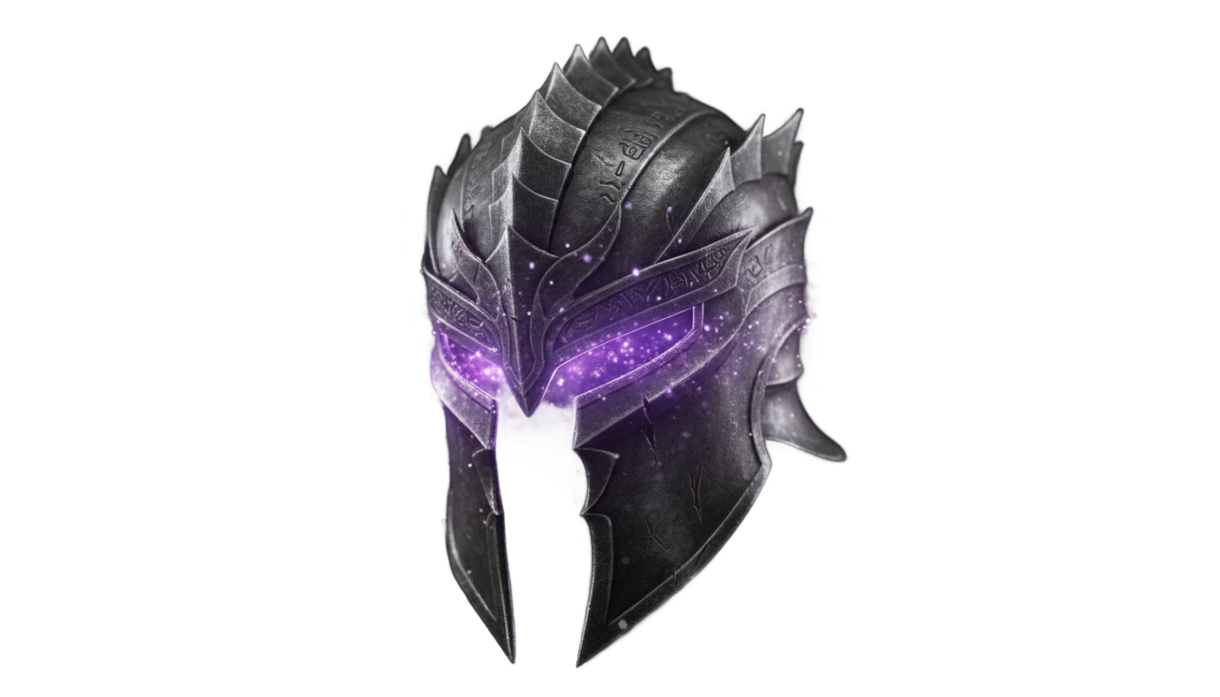 enchanted netherite helmet png PNG transparent background