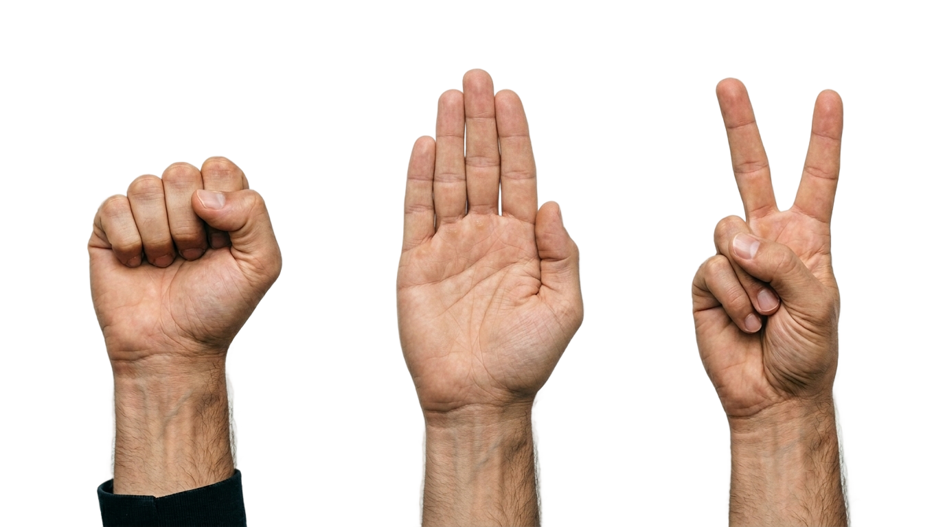 hand rock paper--scissors png PNG transparent background