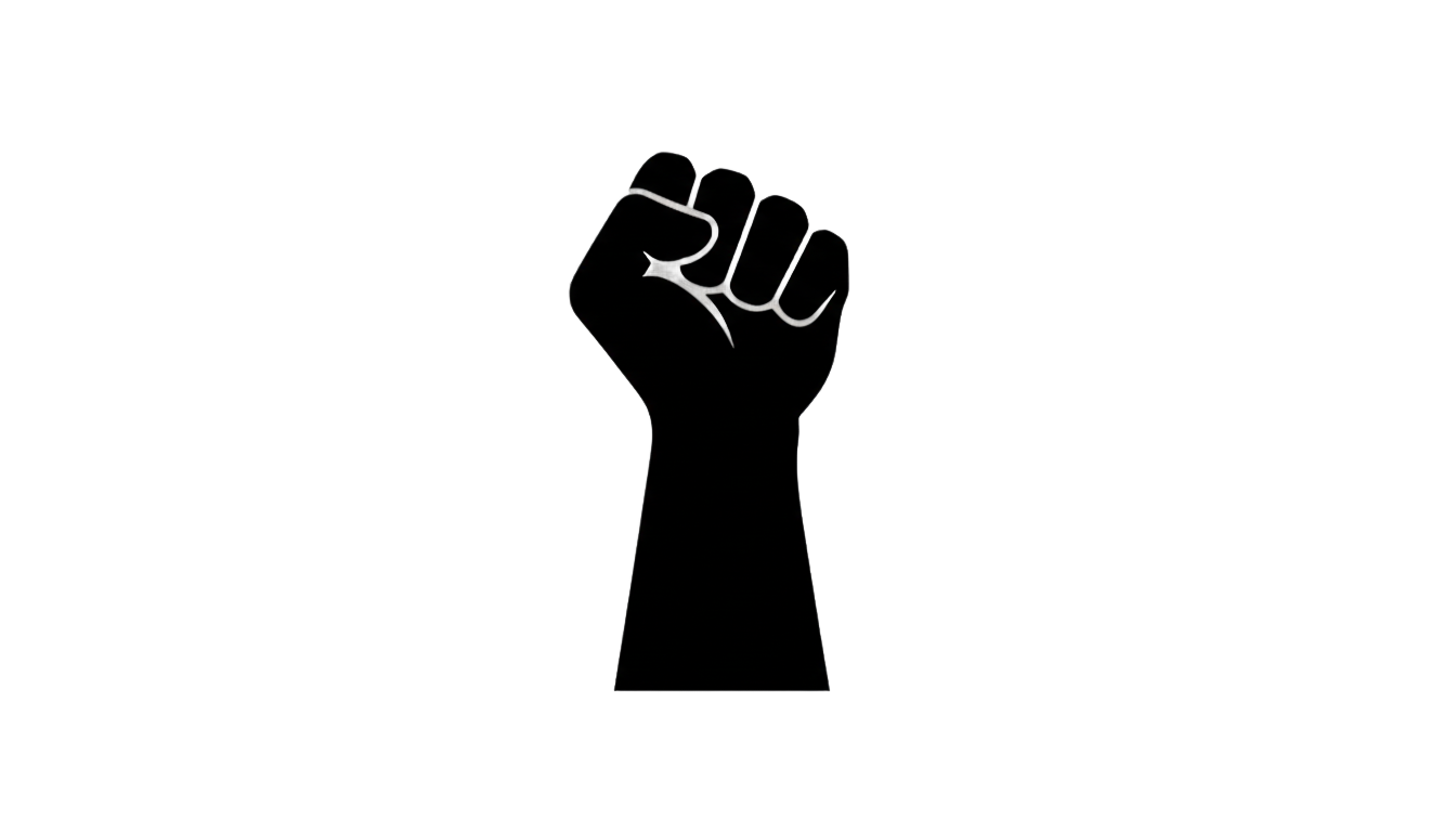 black power fist png PNG transparent background