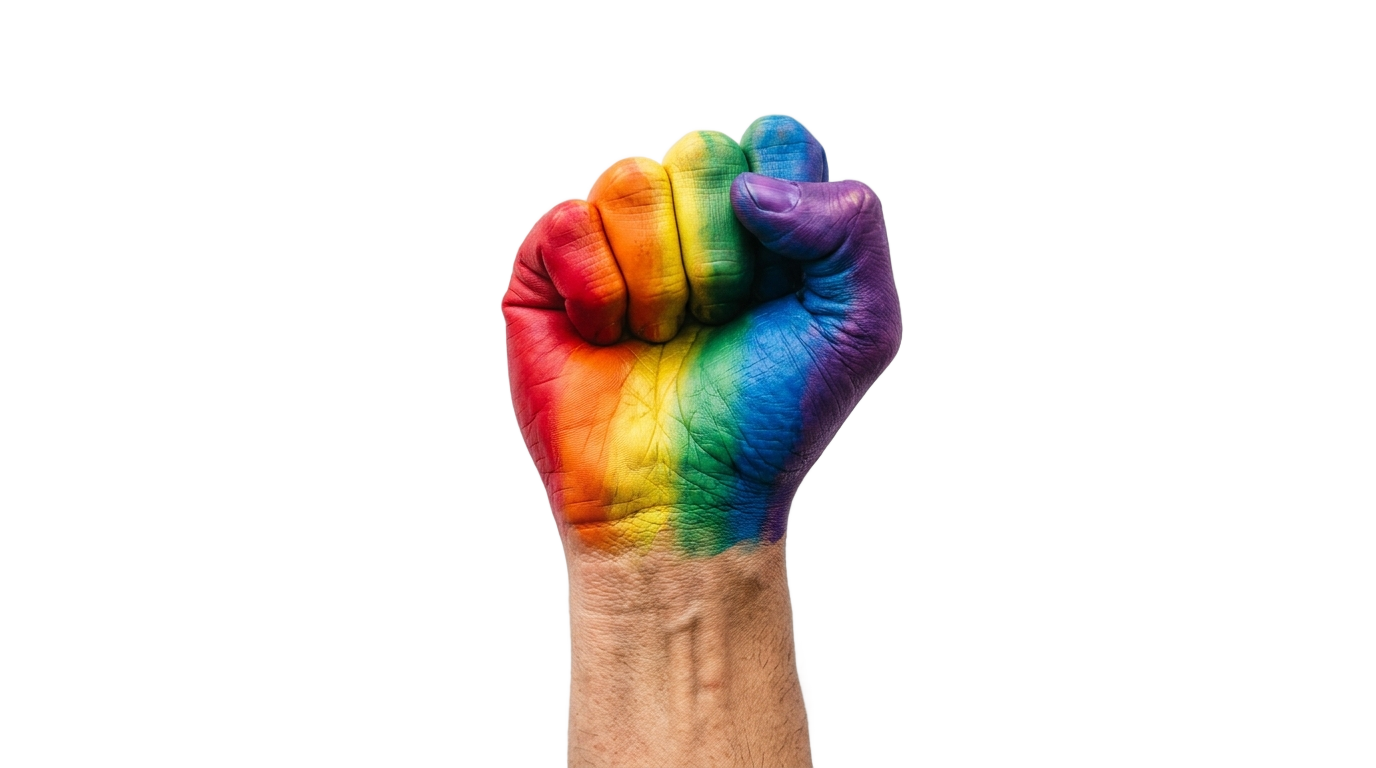 rainbow fist png PNG transparent background