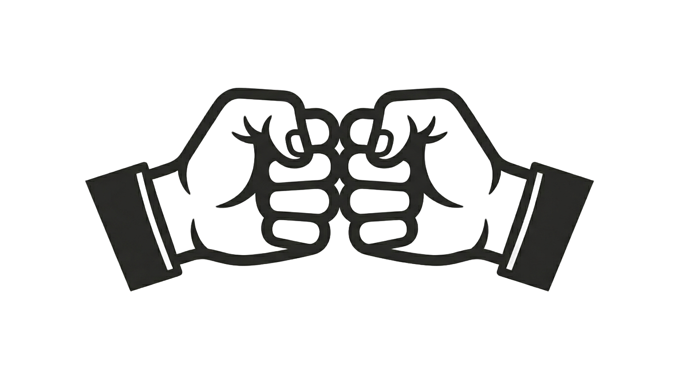 fist bump logo png PNG transparent background