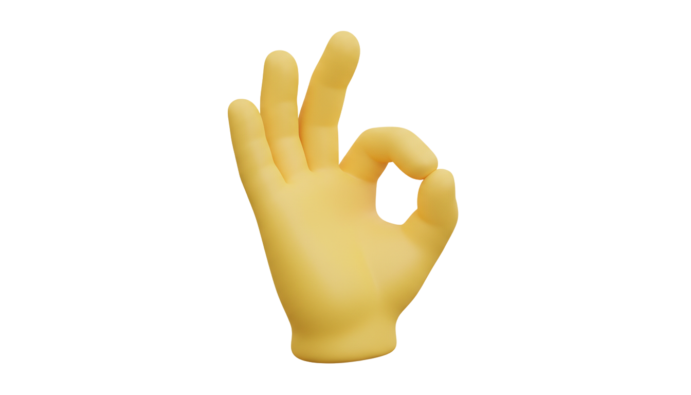 ok hand emoji png PNG transparent background