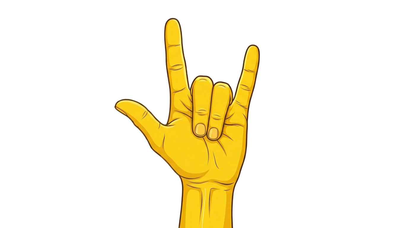 rock hand emoji png PNG transparent background