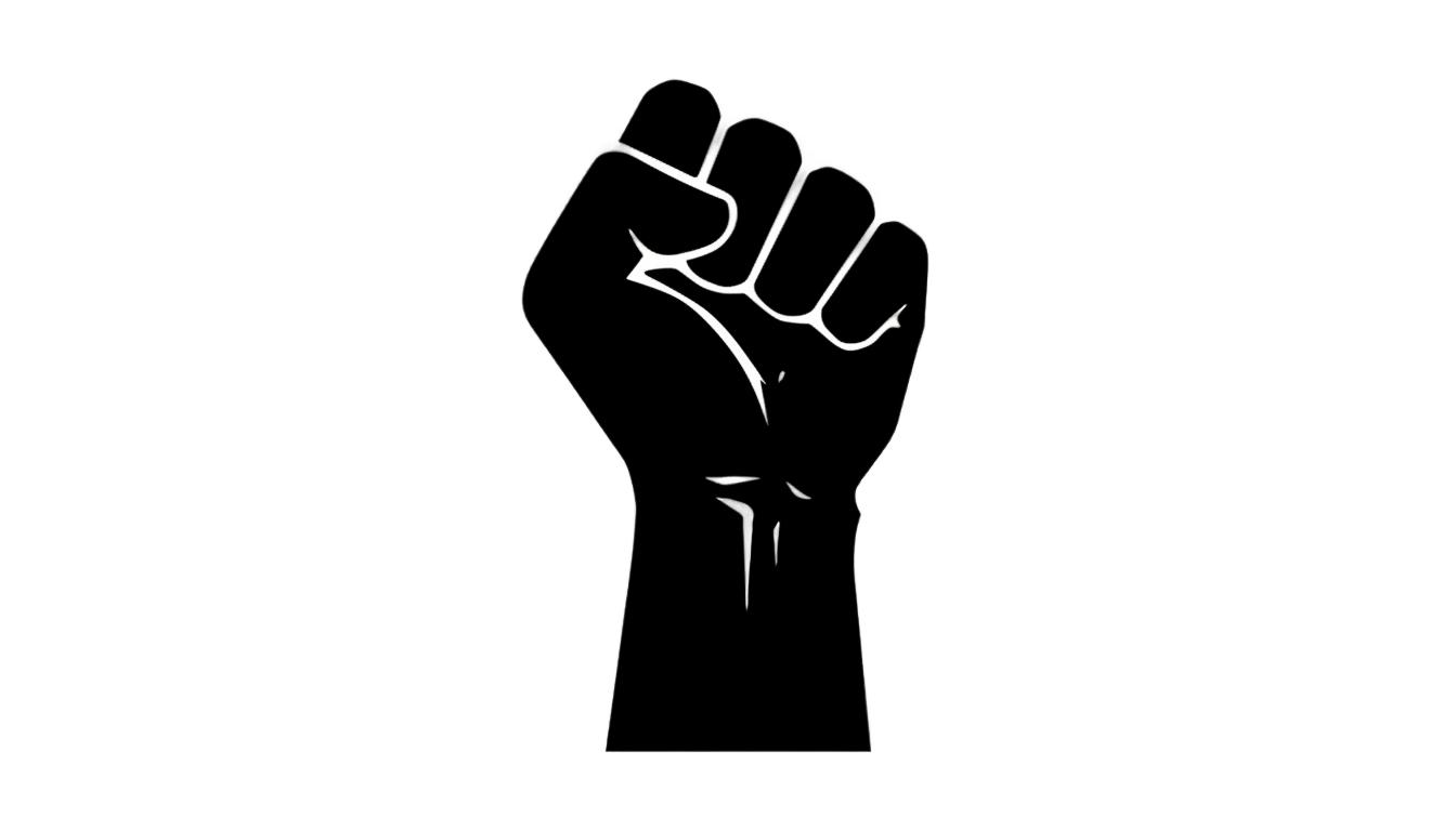 black history month fist png PNG transparent background