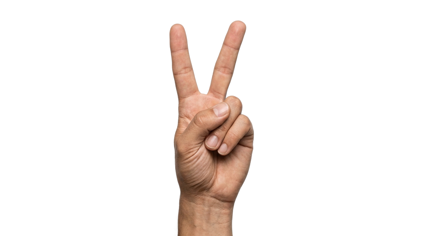 victory sign png PNG transparent background