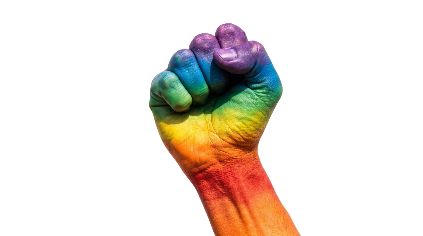 rainbow fist png PNG transparent background