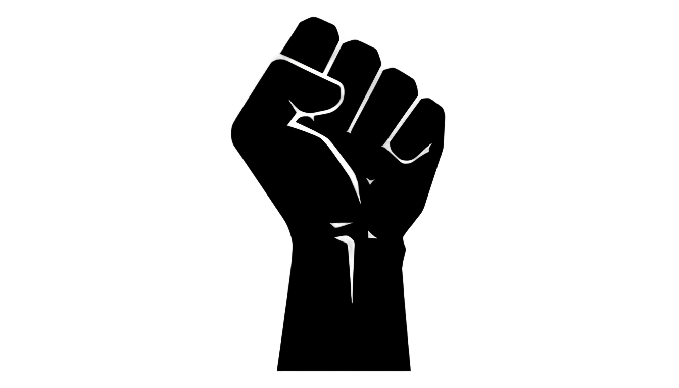 black history month fist png PNG transparent background