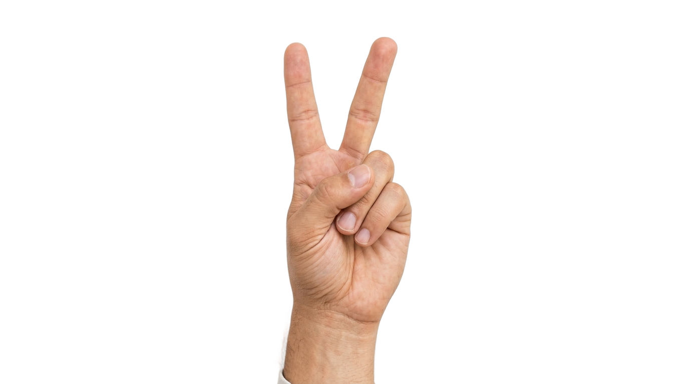 victory sign png PNG transparent background