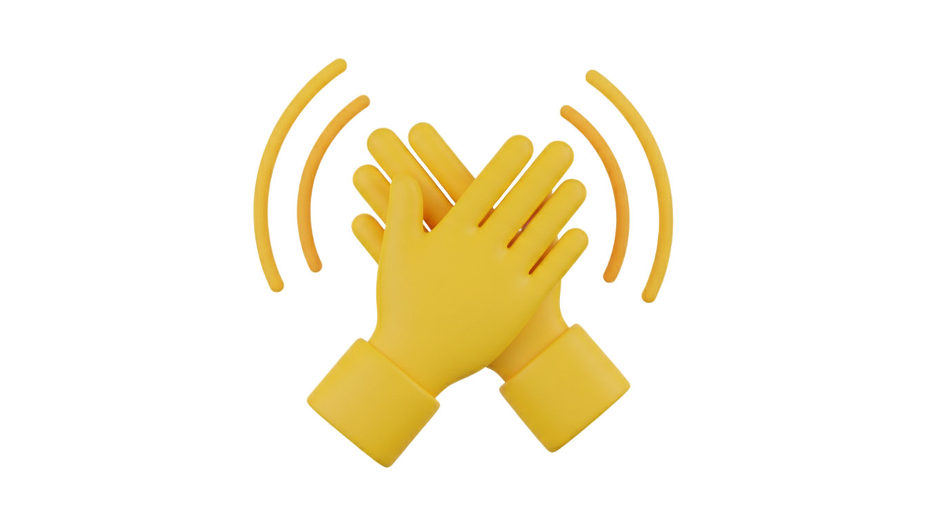 clapping hand emoji png PNG transparent background