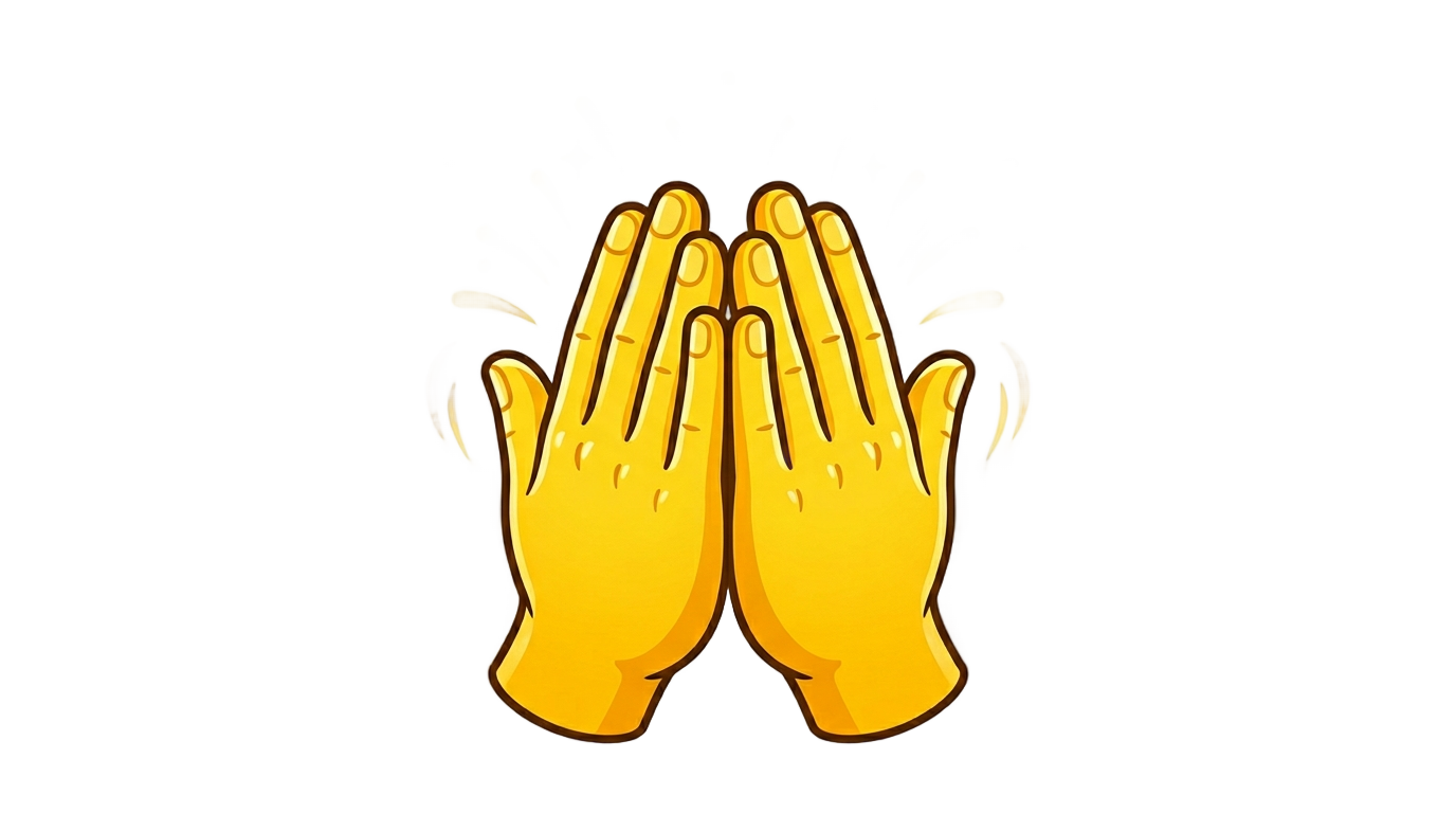 clapping hands emoji png PNG transparent background