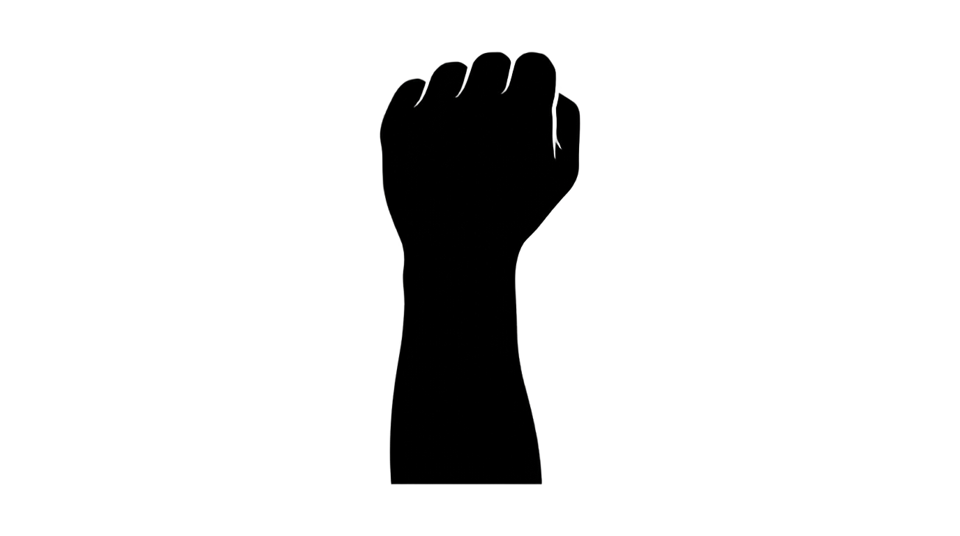 black pride fist png PNG transparent background