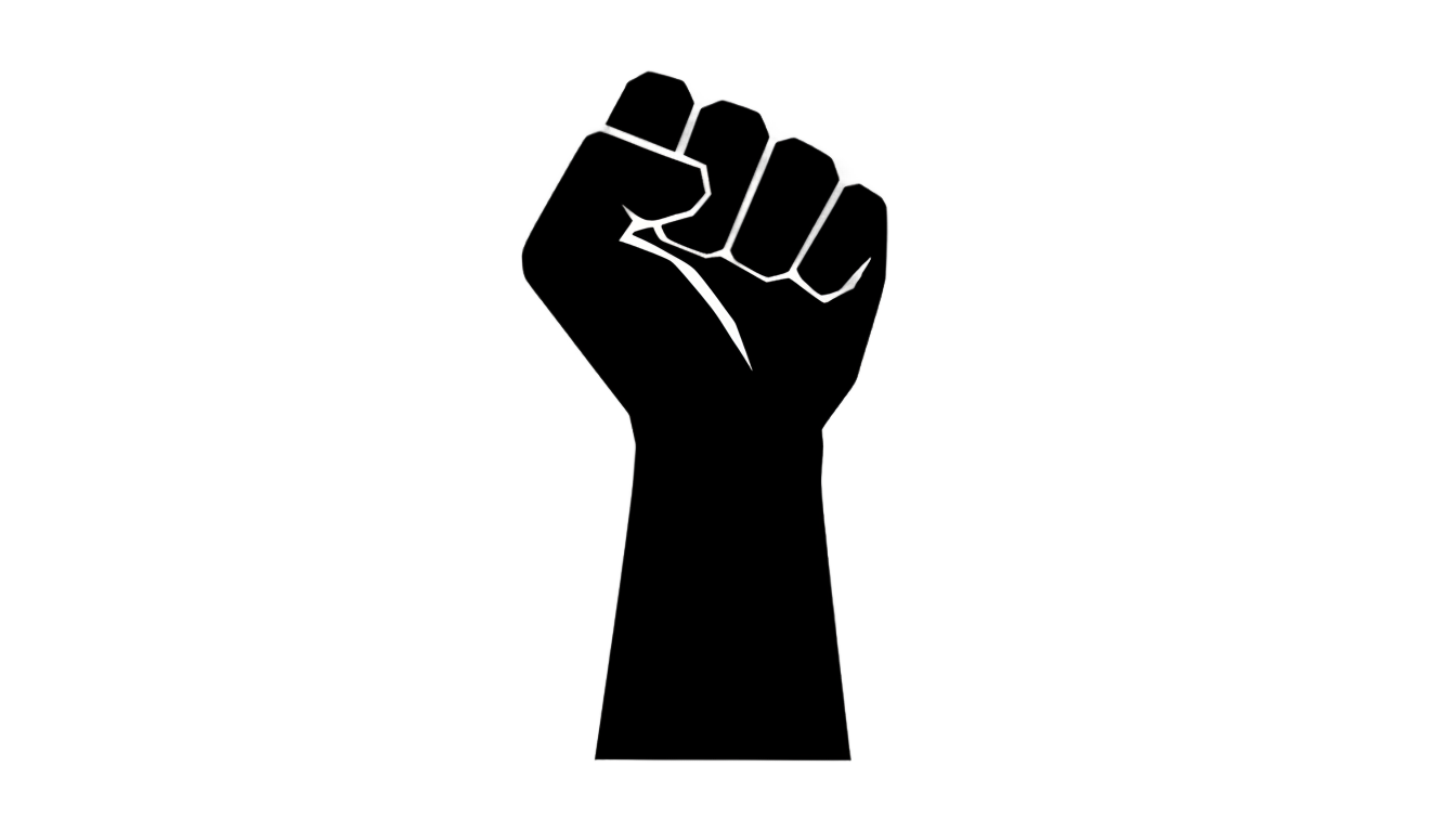 black history month fist png PNG transparent background
