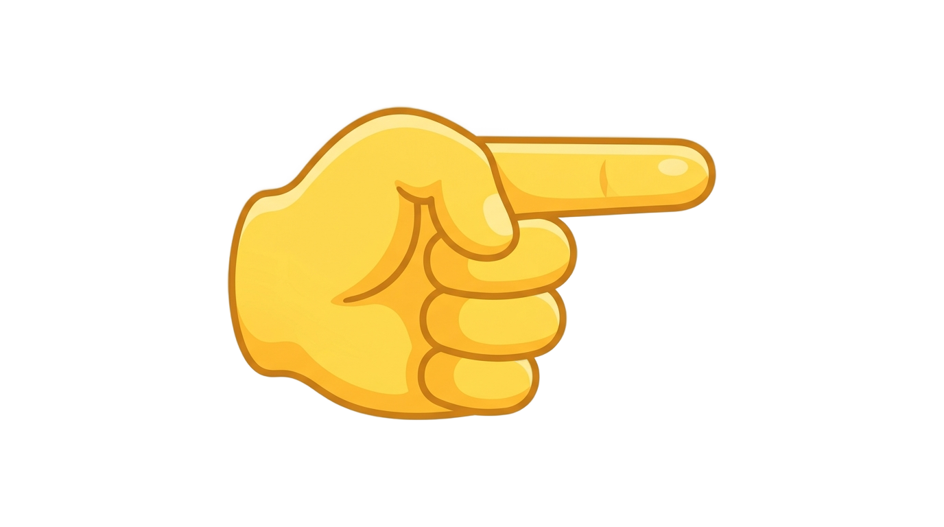 pointing hand emoji png PNG transparent background