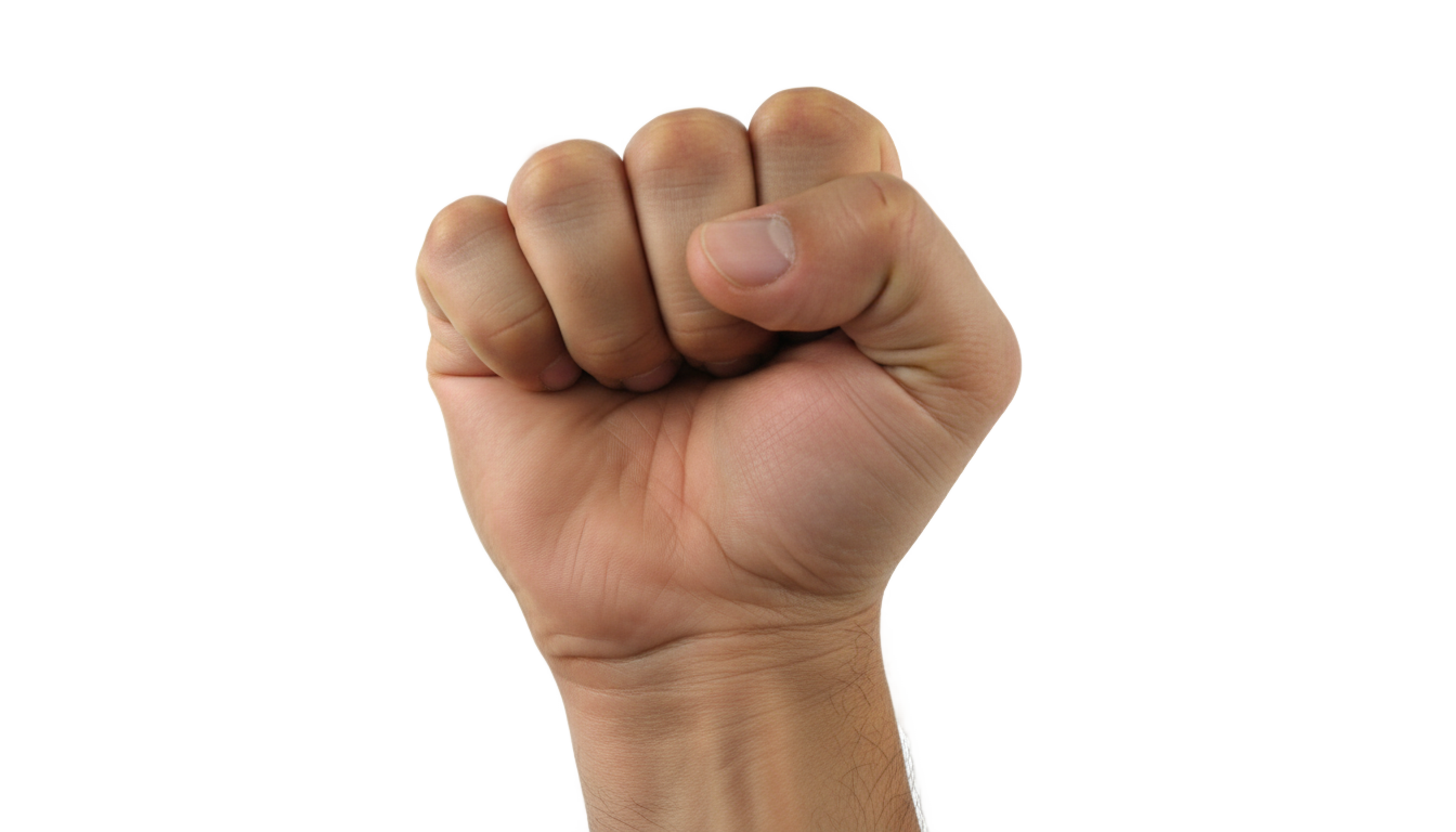clenched fist png PNG transparent background