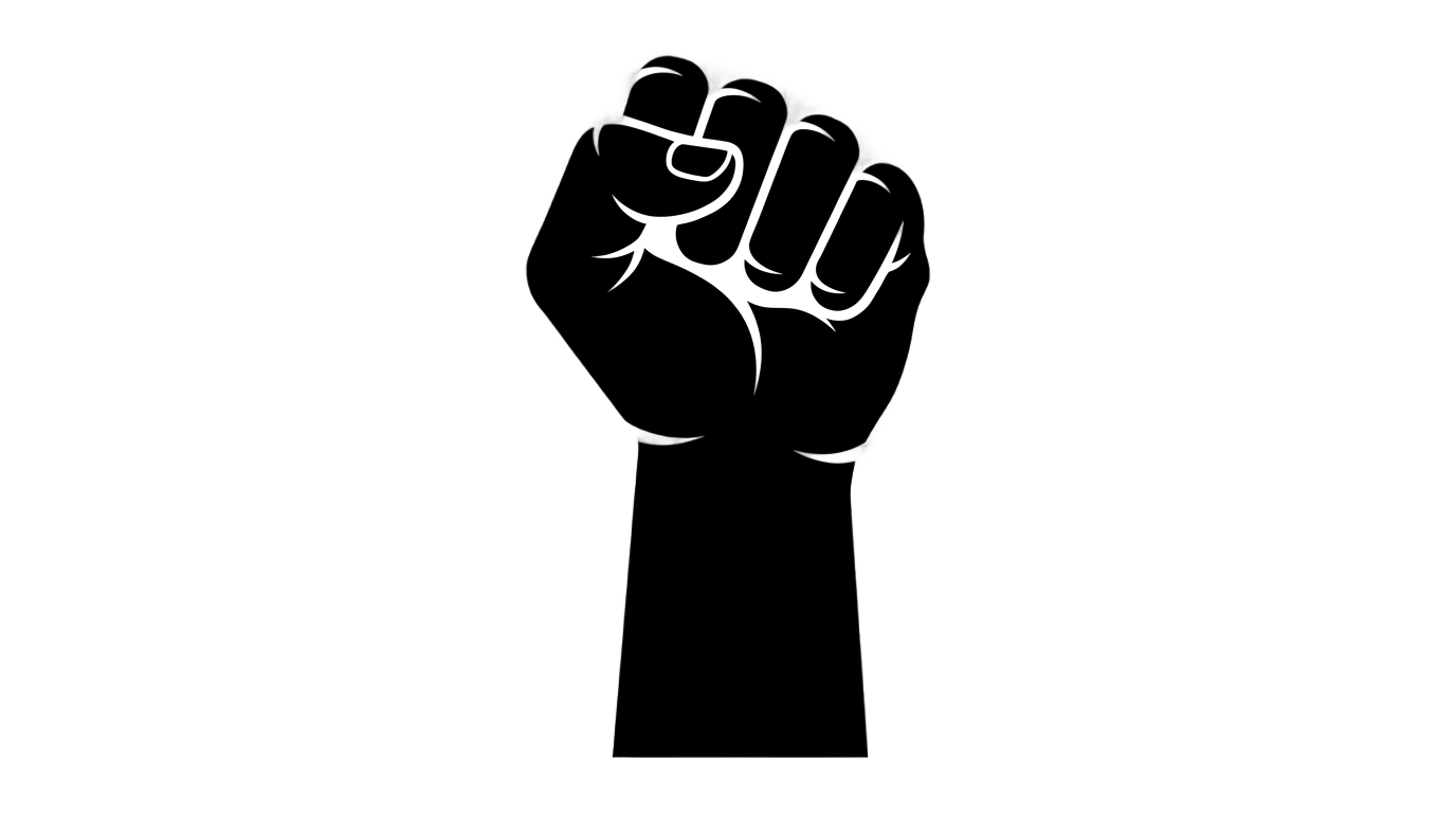 black pride fist png PNG transparent background