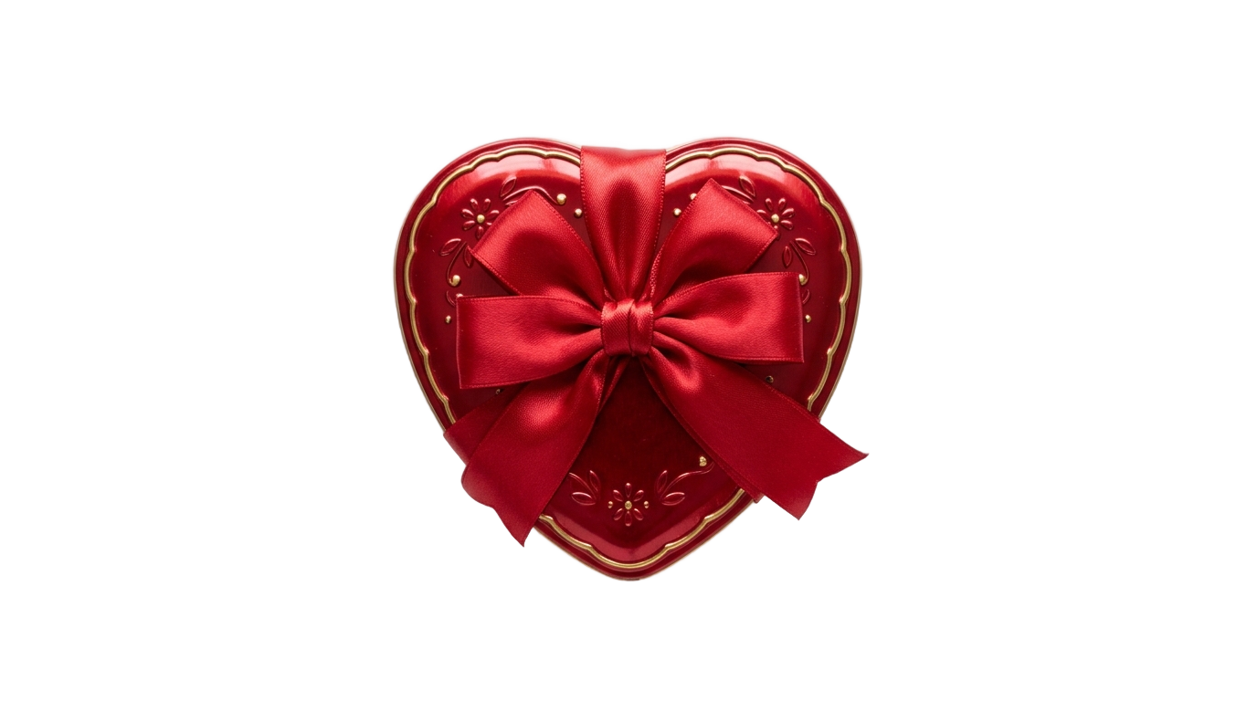 valentine gift box png PNG transparent background
