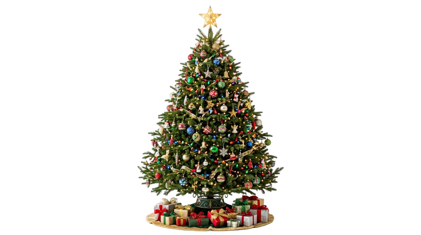 huge christmas tree png PNG transparent background