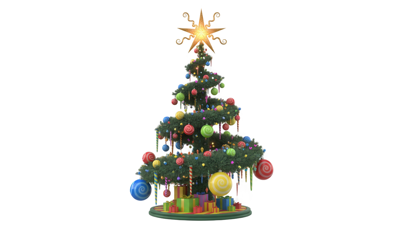 whoville christmas tree png PNG transparent background