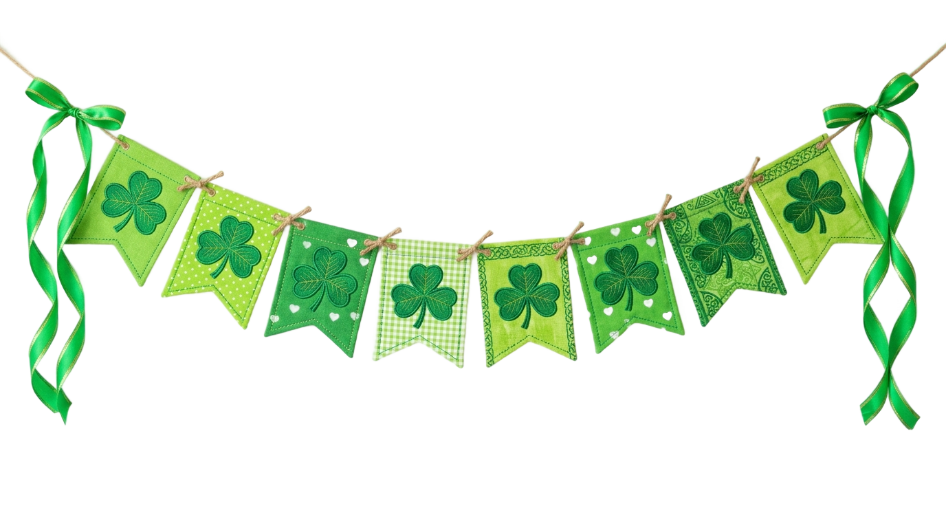 shamrock banner png PNG transparent background