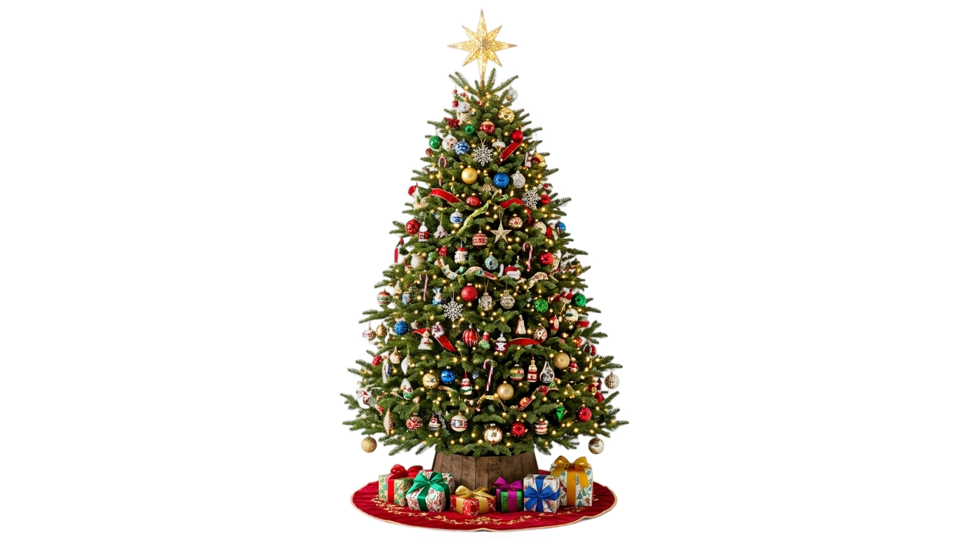huge christmas tree png PNG transparent background