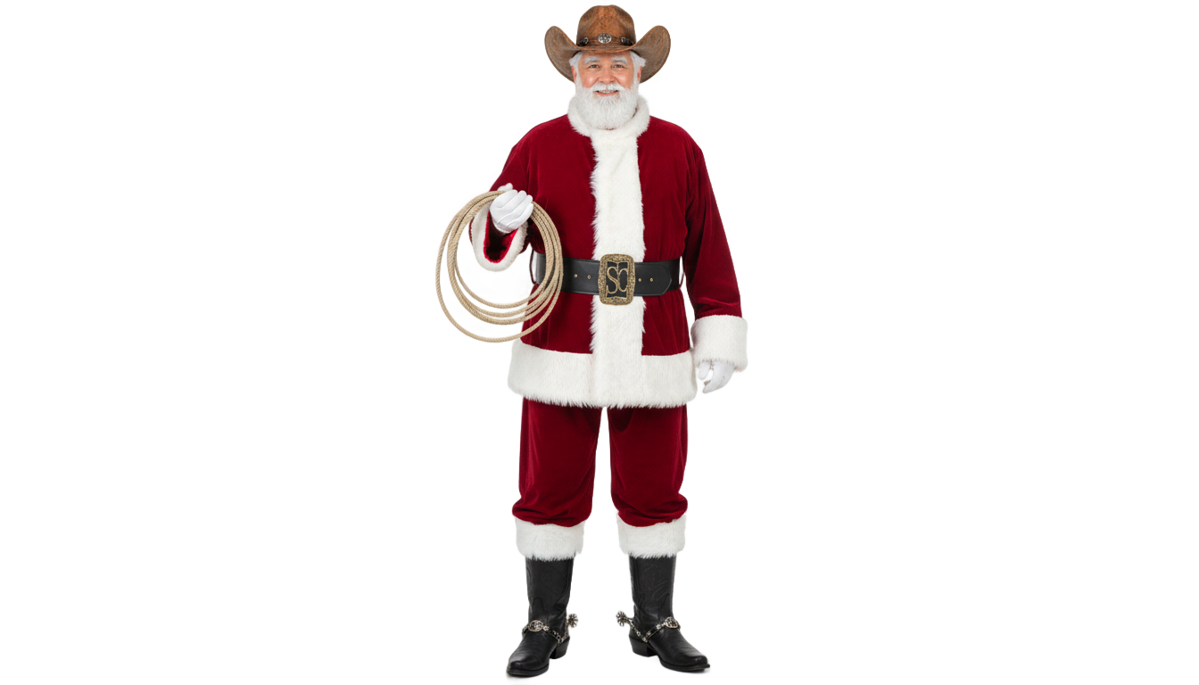cowboy santa png PNG transparent background