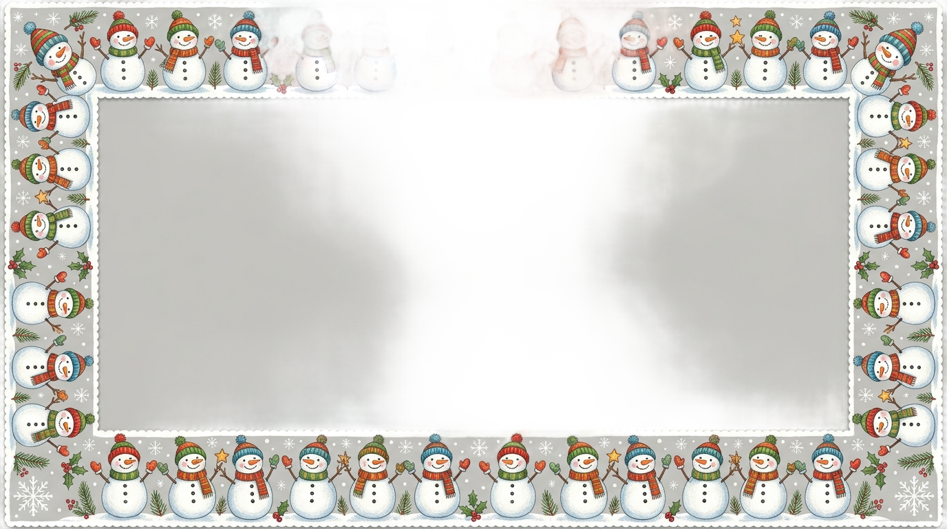 snowman border png PNG transparent background