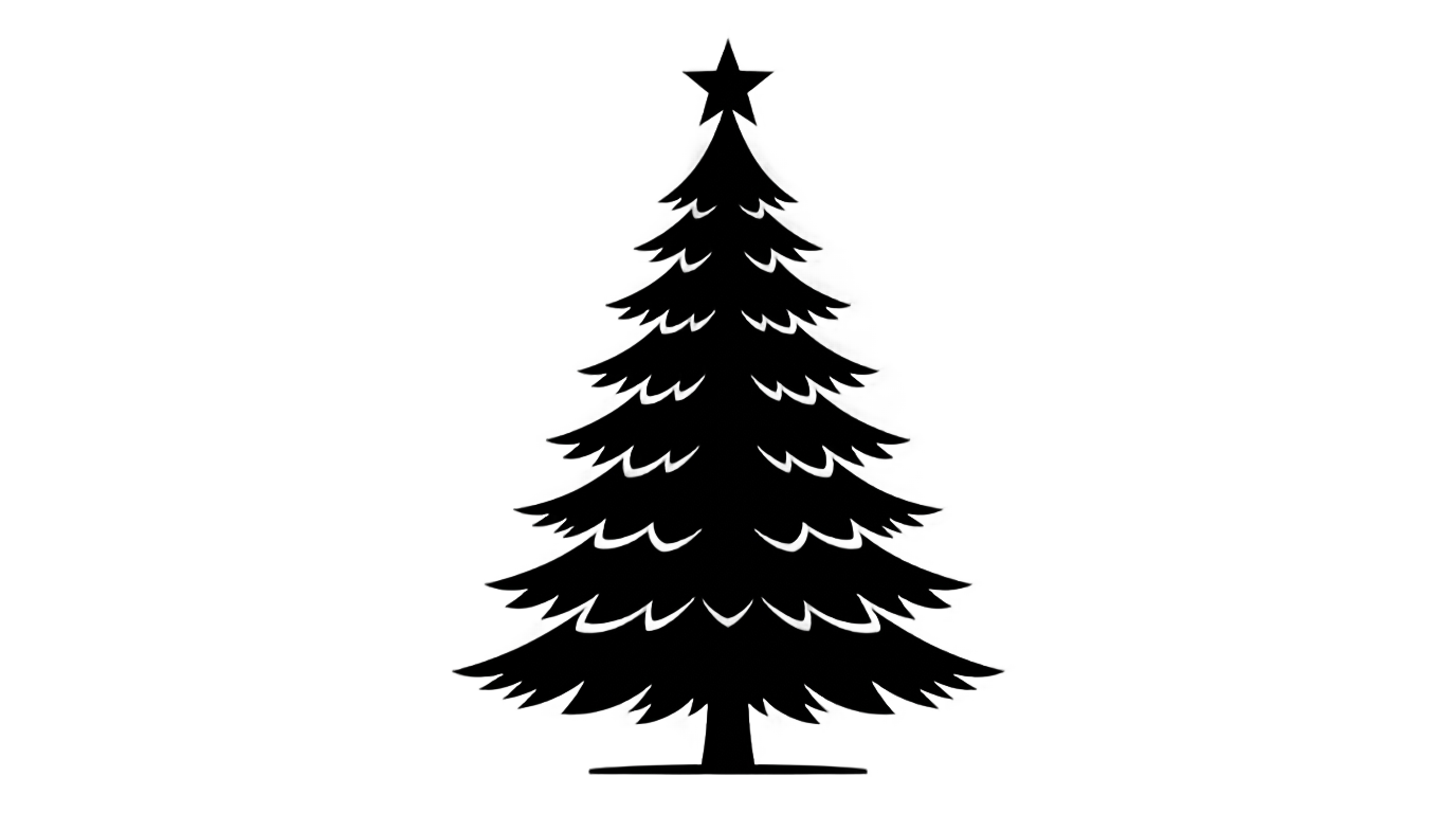 christmas tree shape png PNG transparent background