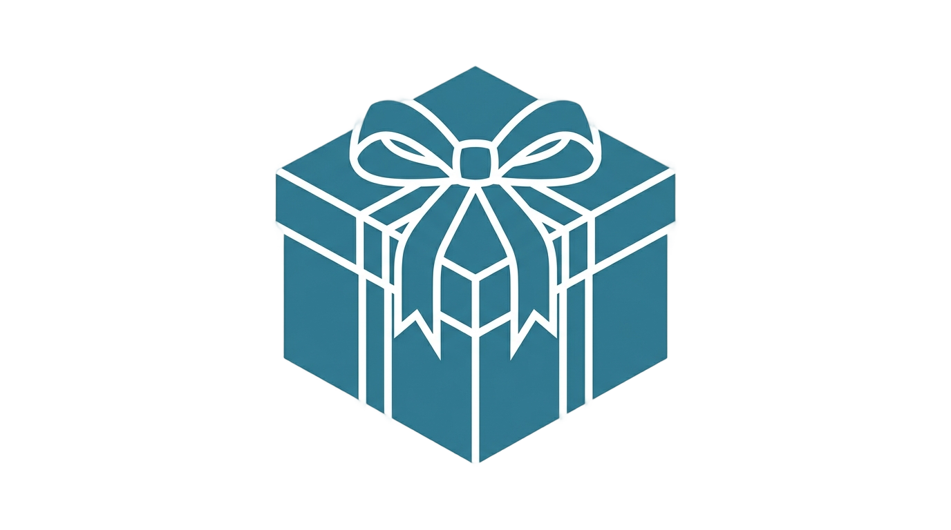 gift box logo png PNG transparent background