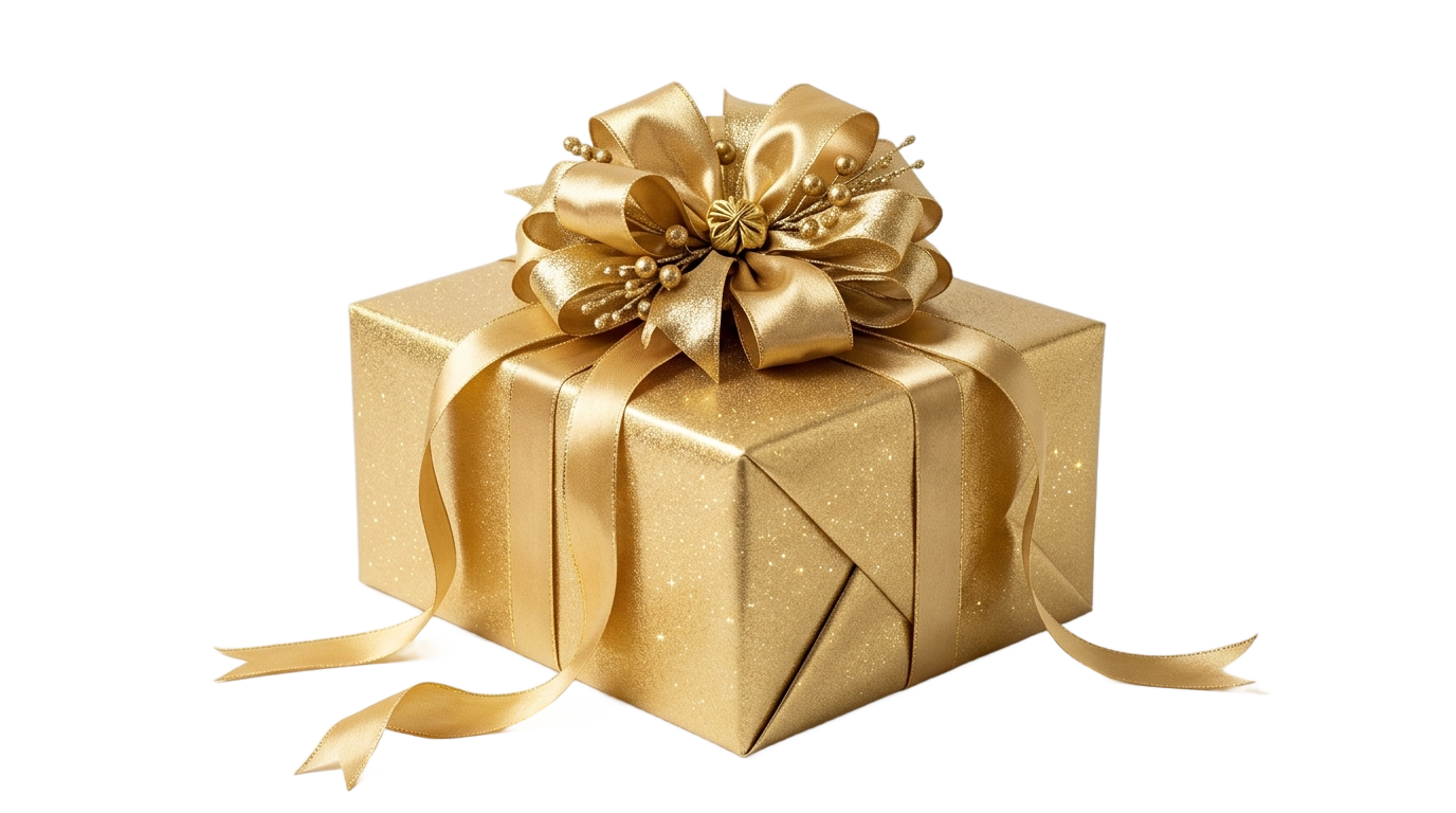new year gift box png PNG transparent background