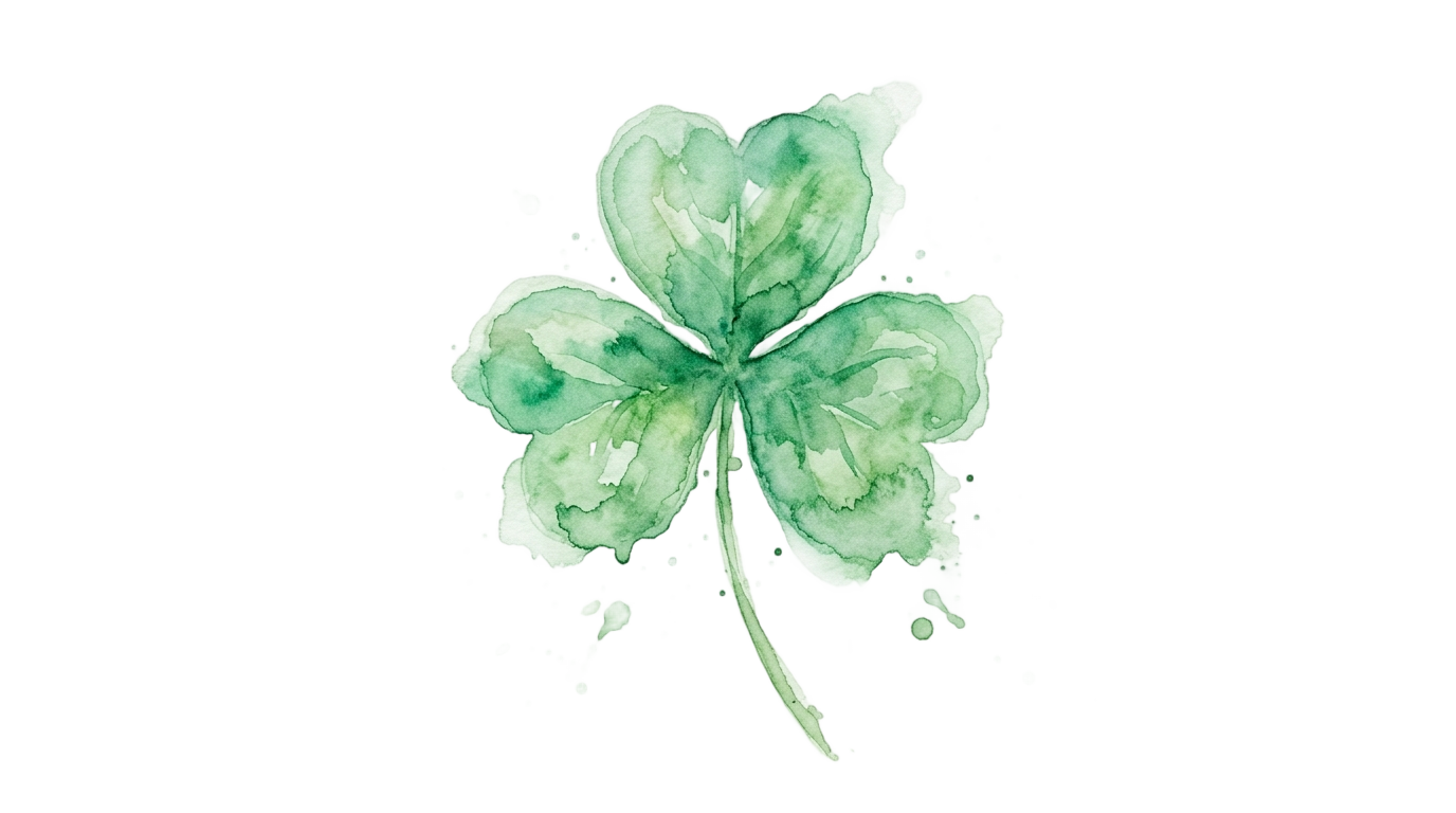 watercolor shamrock png PNG transparent background