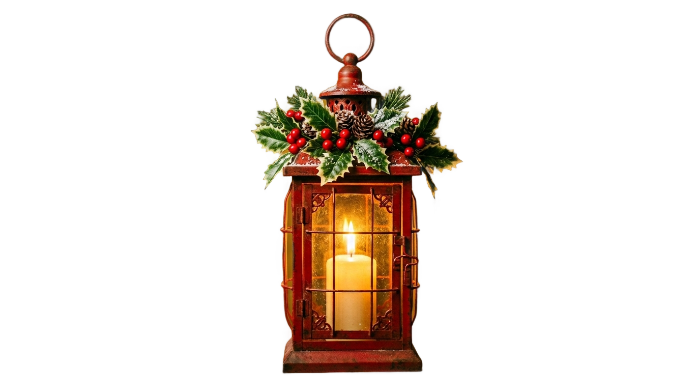 christmas lantern png PNG transparent background