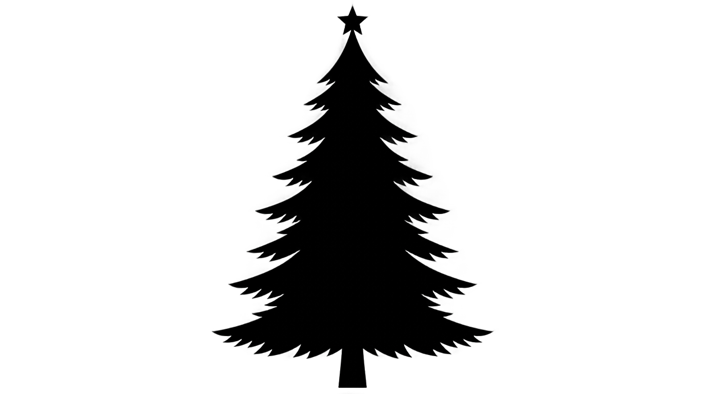 christmas tree shape png PNG transparent background