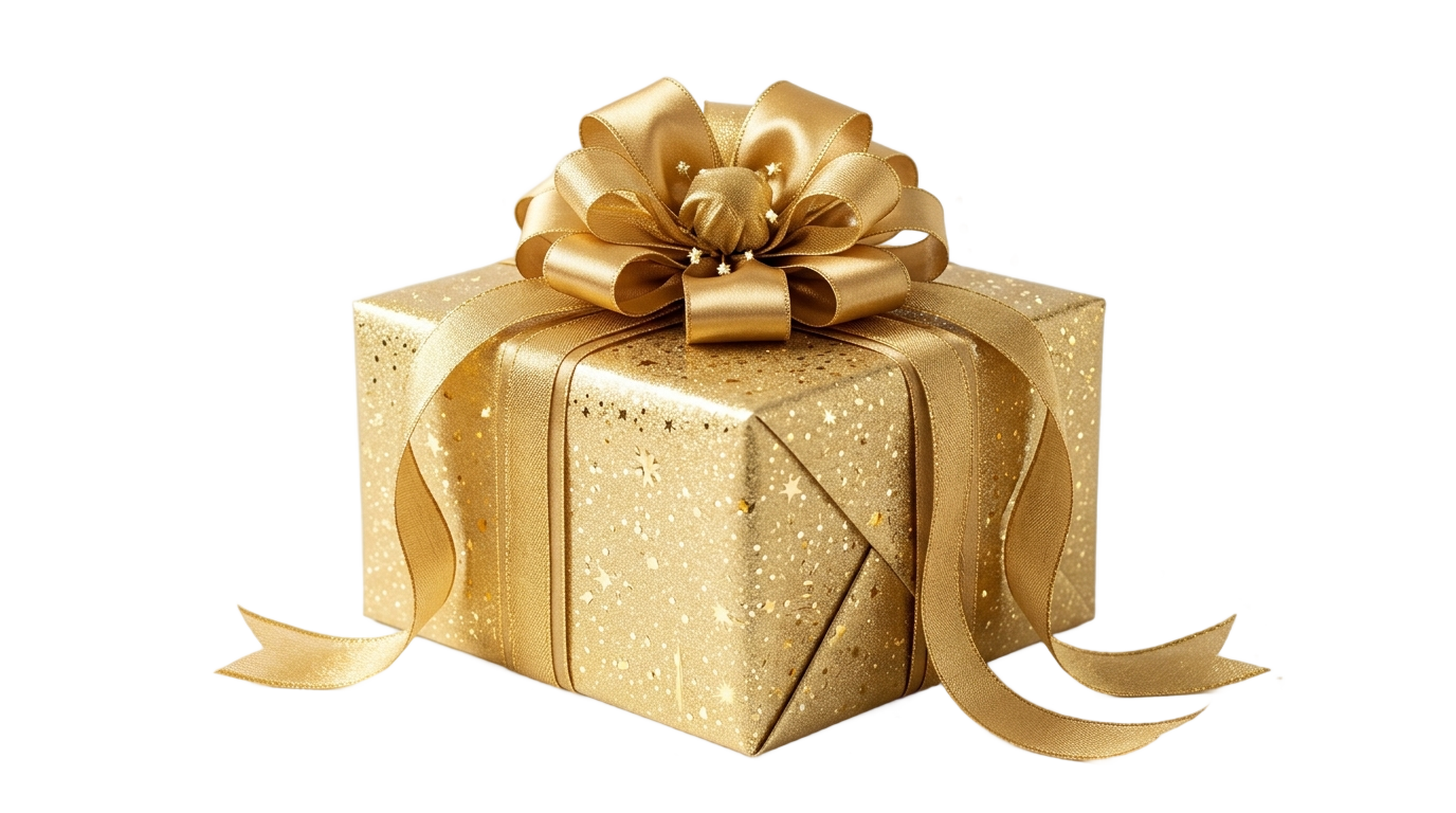 new year gift box png PNG transparent background