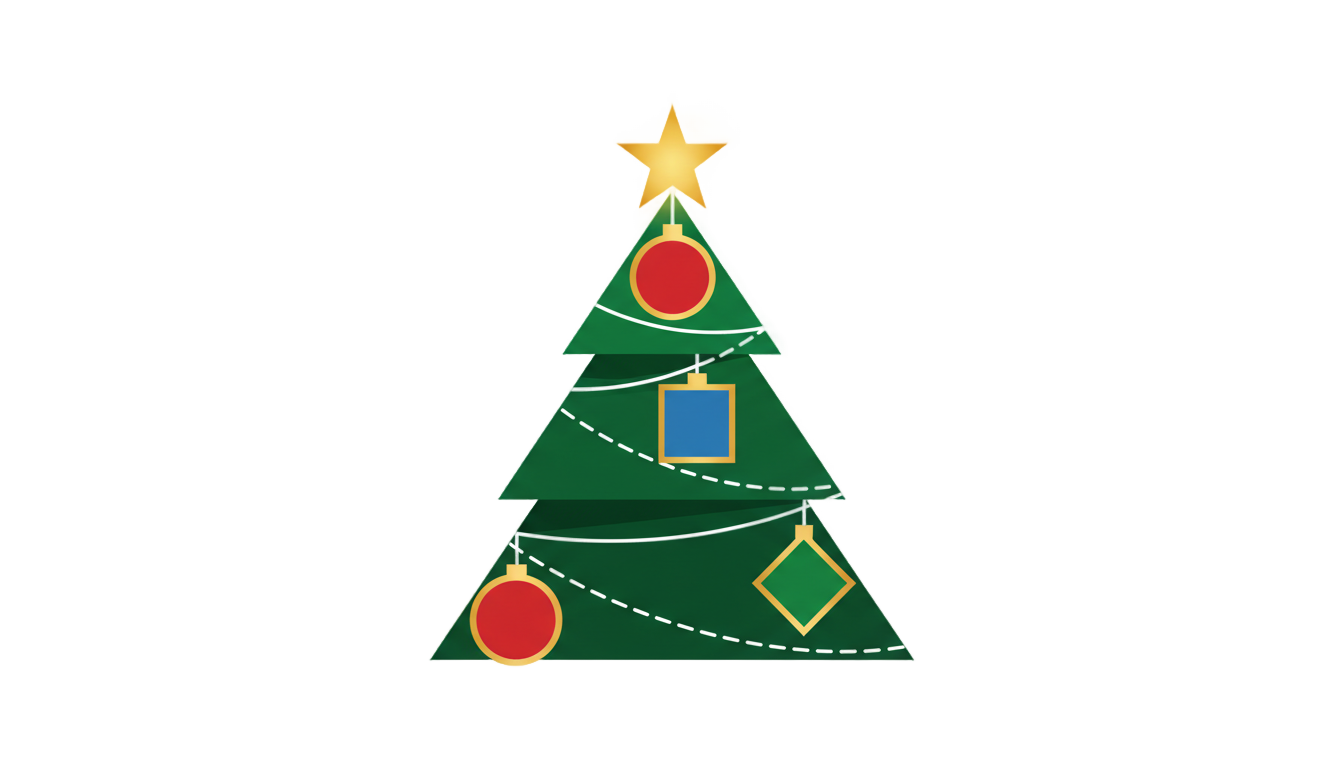 christmas tree logo png PNG transparent background