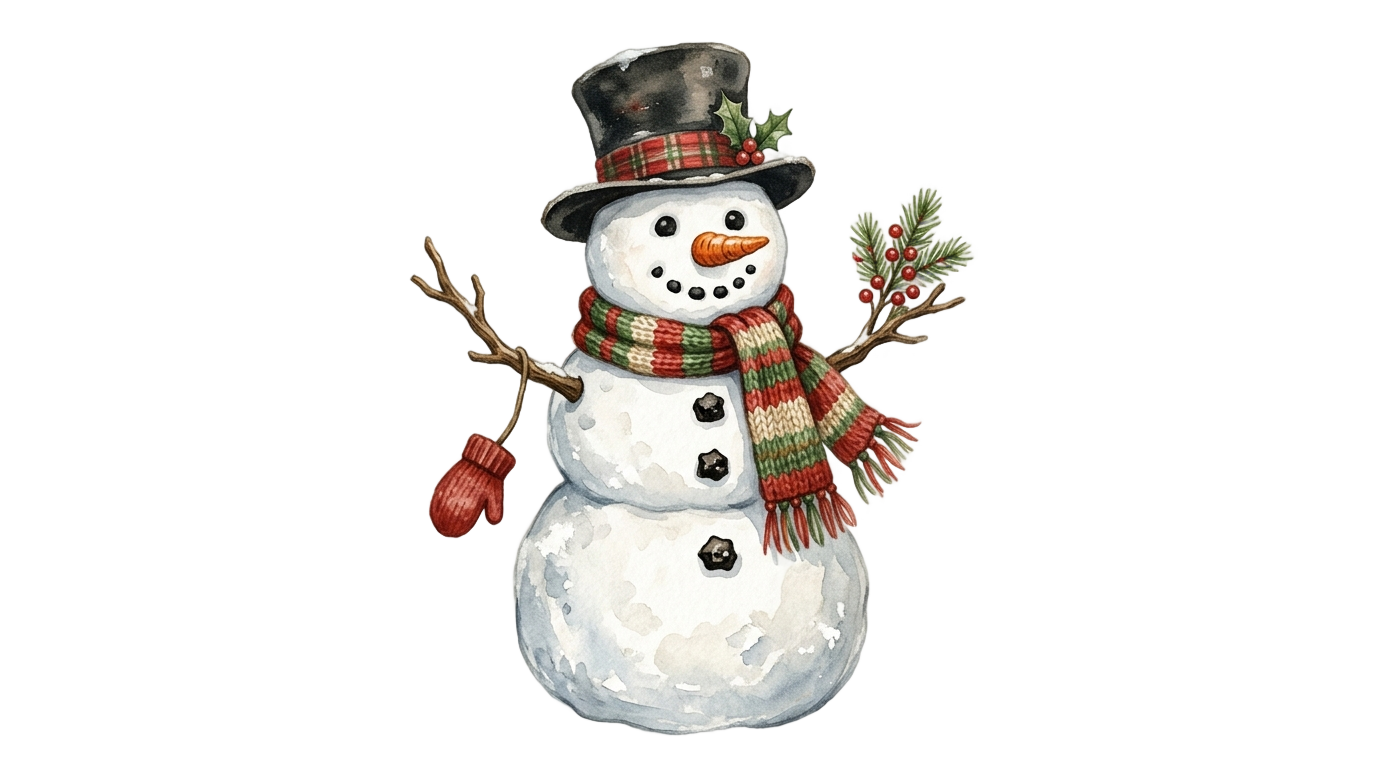 vintage snowman png PNG transparent background